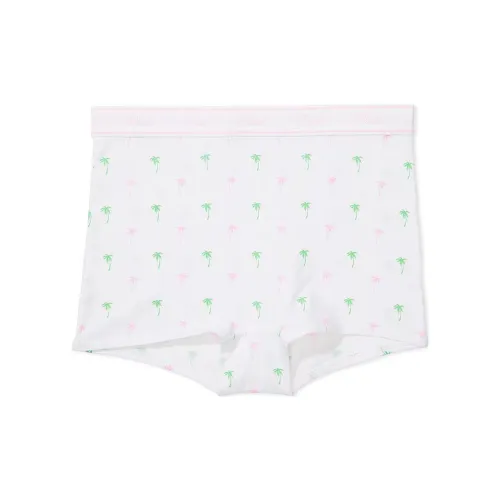 Victoria's Secret Розовый логотип Хлопок HIGH Обхват талии BOYSHORT PANTY OWPP Нижнее белье Женские 1 шт Ярко-белый