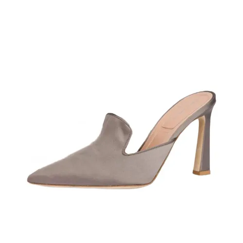 ALBERTA FERRETTI Домашние тапочки 9,5 см Женские Серый