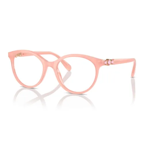 Swarovski Металл Кошачий глаз Оправы для очков Мужской Розовый