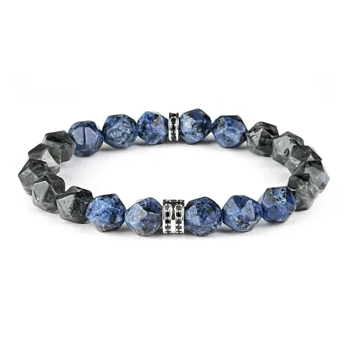 DH7 Синий Халцедон Медные Браслеты Унисекс