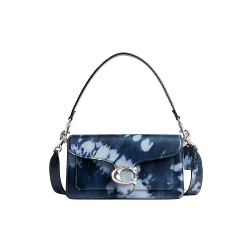 COACH Tabby Гладкая кожа Сумка на плечо Женская Полночь Морской синий