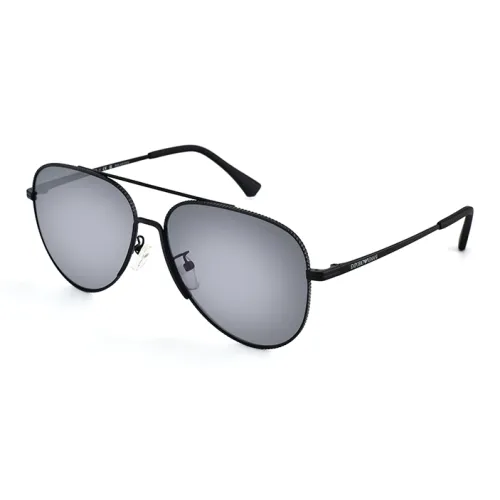 EMPORIO ARMANI Сплав Aviator Солнцезащитные очки Унисекс Черный