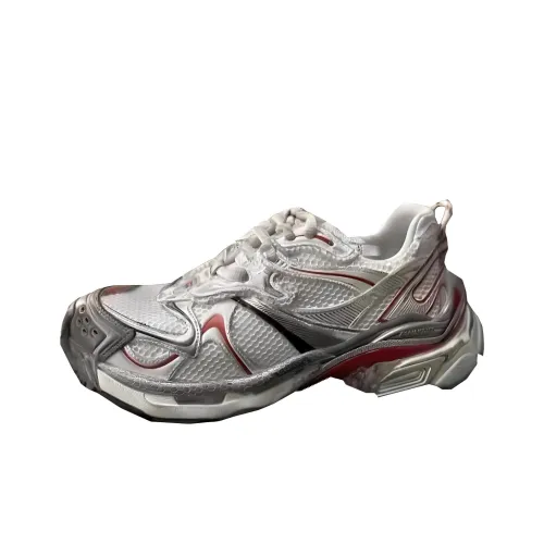 Balenciaga Runner Low Топ Толстая подошва Кроссовки Мужские Серебряные