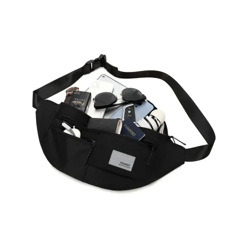 Victorian traveler Слинг-сумка Черная Унисекс