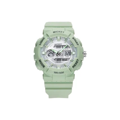 Disney Электронный + Кварцевый Механизм Унисекс Часы Mickey 45 мм Серые