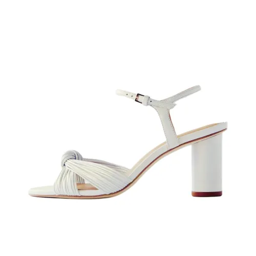 REFORMATION Petra One Ремешок Сандалии 7,5 см Женские Белые