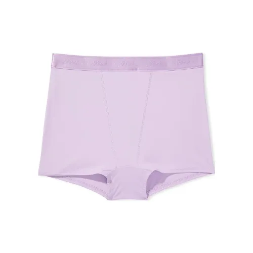 Victoria's Secret Розовый логотип Хлопок HIGH Обхват талии BOYSHORT PANTY PASTEL Сиреневый Нижнее белье Женские 1 шт Светло-фиолетовый