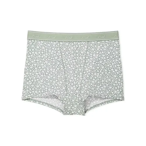 Victoria's Secret Розовый логотип Хлопок HIGH Обхват талии BOYSHORT PANTY IGFP Нижнее белье Женские 1 шт Зеленый