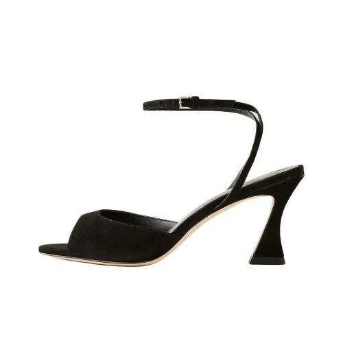 REFORMATION NOA One Ремешок Сандалии 7,5 см Женские Черные