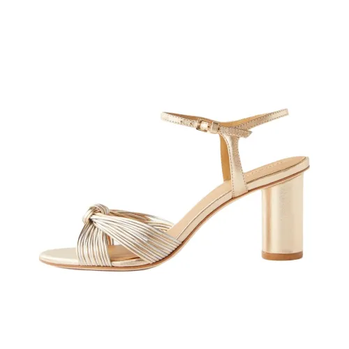 REFORMATION Petra One Ремешок Сандалии 7,5 см Женские Золотые