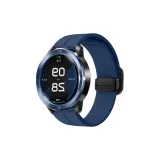 Складной магнитный ремешок - силиконовый ремешок [Полночный синий]