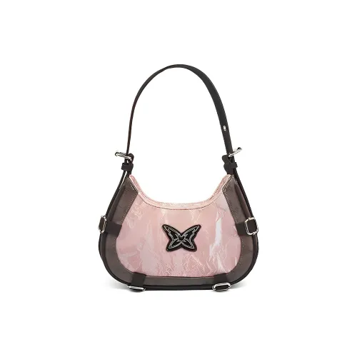 MINLUBAOLUO ПУ (полиуретан) Сумка через плечо Женская Розовая Серебряная Черная Экрю