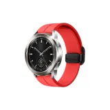 Складной магнитный ремешок с силиконовой пряжкой [Красный]