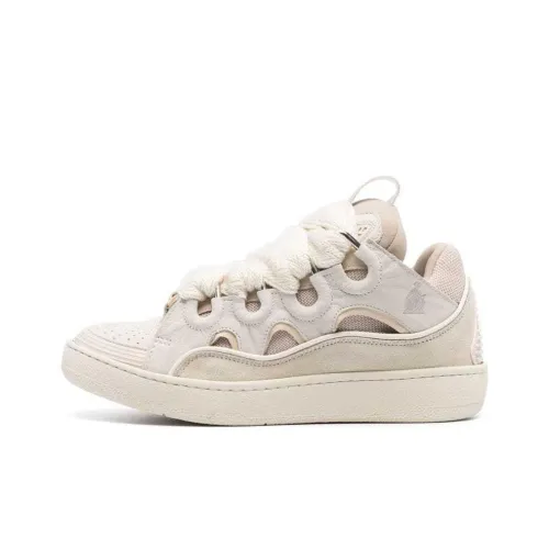 Lanvin Curb Low Топ Скейтборд Кроссовки Женские Бежевые