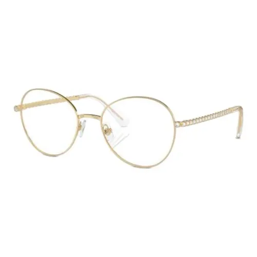Swarovski Металл Круглые Оправы для очков Женские Золотые
