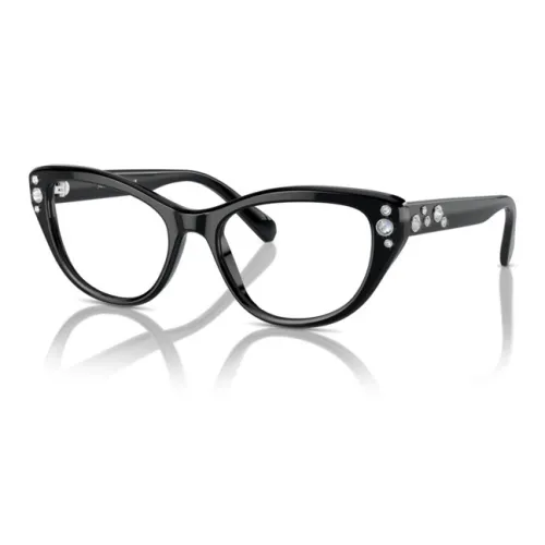 Swarovski Ацетат Оправа для очков "Кошачий глаз" Мужской Черный