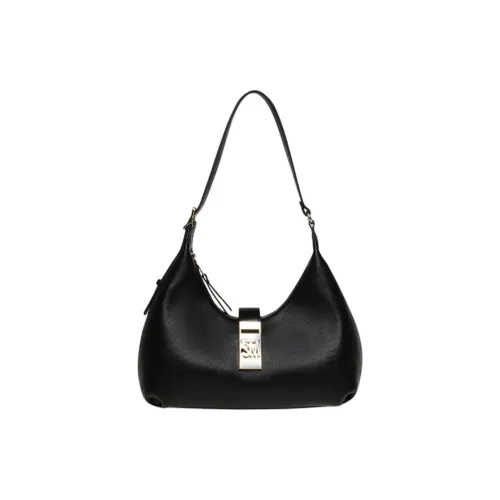 STEVE MADDEN ПУ (полиуретан) кожа подмышечная сумка на плечо средний размер женский черный