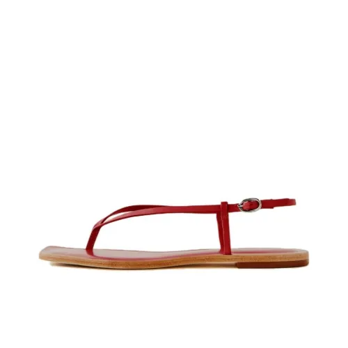 REFORMATION Vincenza One Ремешок Сандалии Женские Красные