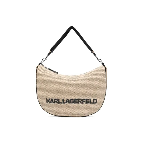 KARL LAGERFELD Хлопок Сумка через плечо средний размер унисекс бежевый
