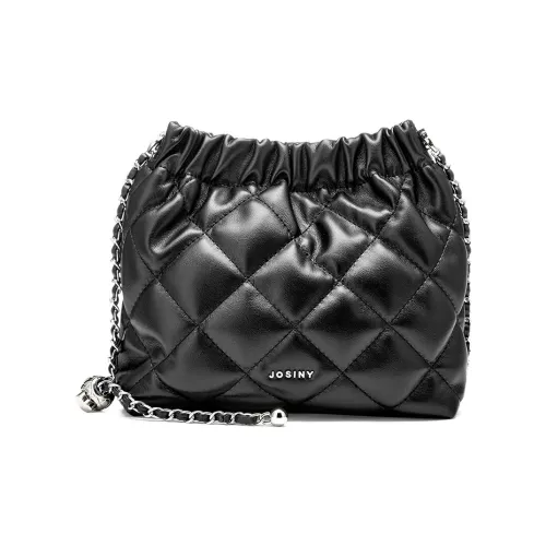 JOSINY ПУ (полиуретан) Сумка-ведро Сумка на плечо Стандартная Женская Черный Экрю Слоново-розовый