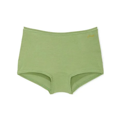 Victoria's Secret Розовый Хлопок BOYSHORT PANTY Нижнее белье Женские 1 Пачка Травяной зеленый