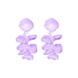 Цветок Blooming Colorful Серьги Набор (Фиолетовый)