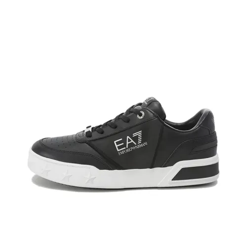 EMPORIO ARMANI EA7 Low Топ Скейтборд Кроссовки Унисекс Черный