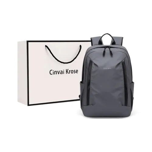 CinvaiKrose Ткань Рюкзак Большой Мужской Серый Черный Синий