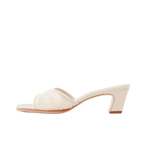 Reformation Слипоны 5 см Женские Бежевые