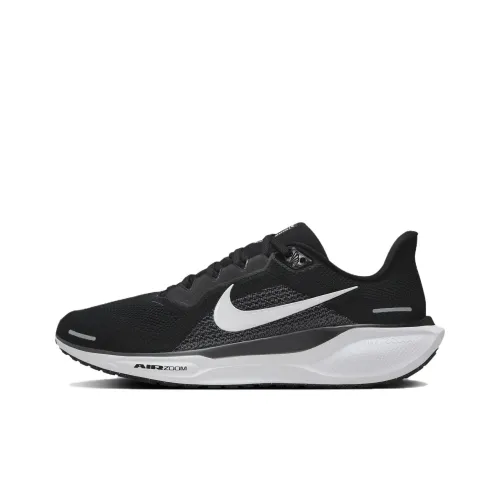Nike Pegasus 41 Амортизация и Дышащий Низкий Топ Беговые кроссовки Мужские Черные