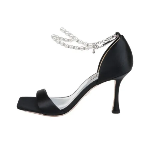 Badgley Mischka LORETTA One Strap Sandals 8,5cm Women's Black Badgley Mischka LORETTA One Ремешок Сандалии 8,5 см Женские Черные