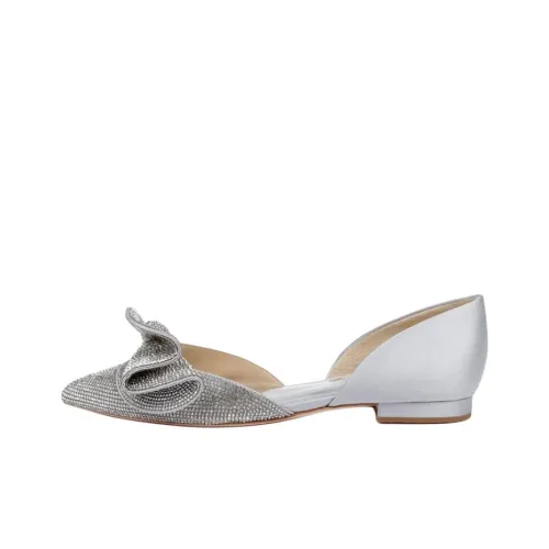 Badgley Mischka Ileana Sparkles Повседневная обувь Женская Серебряная