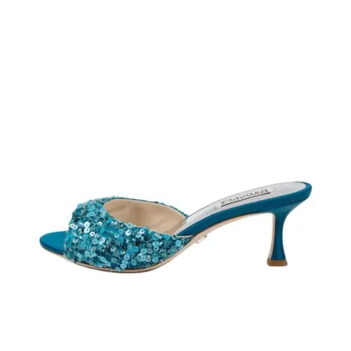 Badgley Mischka Слипоны 6 см Женские Blue