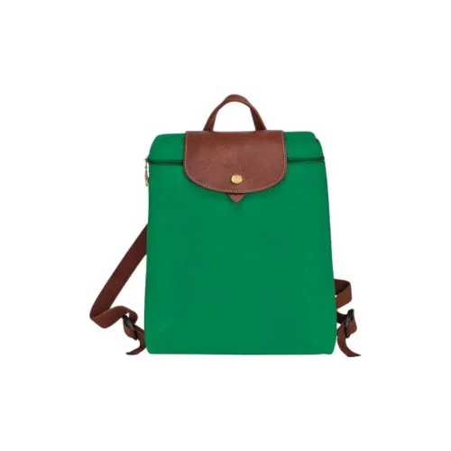 LONGCHAMP Le Pliage Рюкзак из коровьей кожи женский зеленый