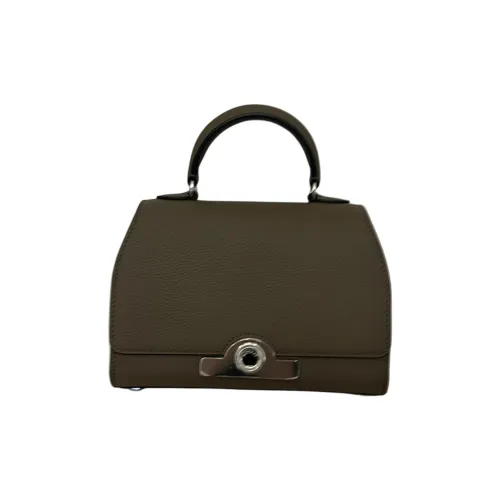 Moynat Taurillon Blush Корова Кожа Плечо Сумка через плечо Сумка Маленькая Женская Слон Серый