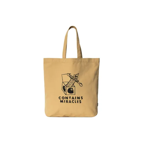 Carhartt WIP Хлопок Тоут Сумка Сумка для покупок Сумка Сумка через плечо Унисекс Коричнево-желтый