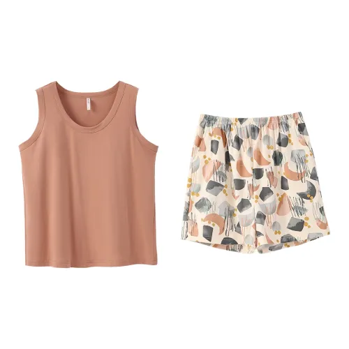 Aannsfam Pajama Комплект Женский Чай Красный