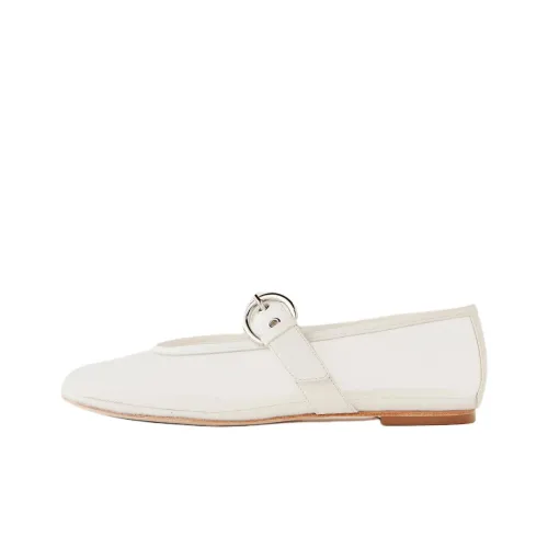 Reformation Туфли Мэри Джейн Женские Белые