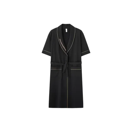 Mulong Family Sleep Robe Men's Black