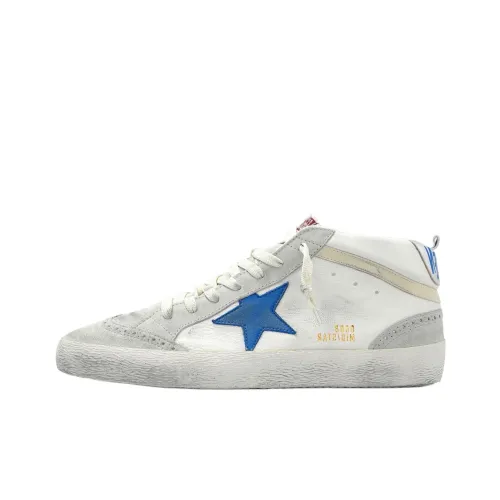 Golden Goose Mid Star MID Топ Скейтборд Кроссовки Мужские Белые