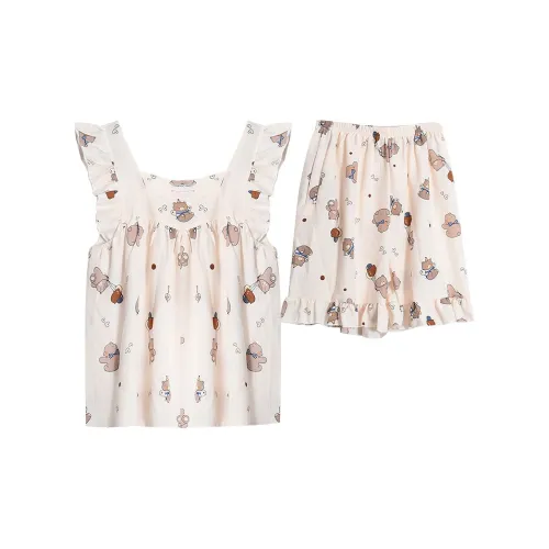 Pretty Lady Пижамный комплект Женские Абрикос Bear