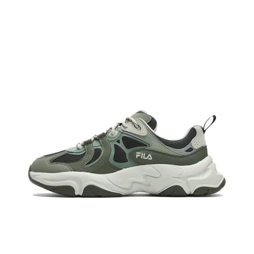 FILA MARS 3 Толстая подошва Низкий топ Зеленый Мужской