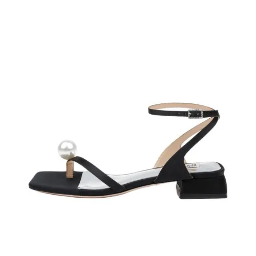 Badgley Mischka Lola One Strap Sandals Women's Black Badgley Mischka Lola One Ремень Сандалии Женские Черные