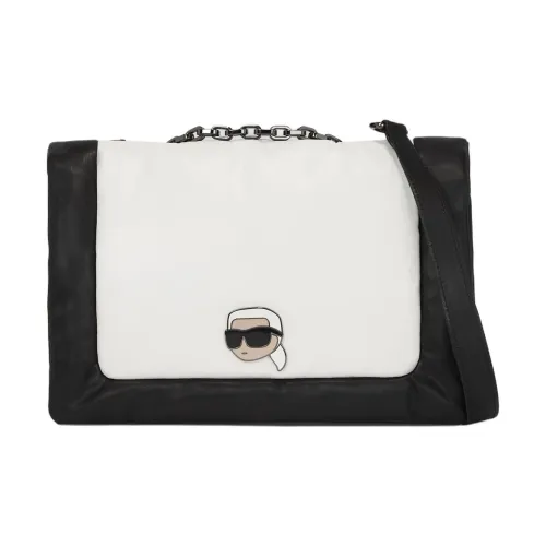 KARL LAGERFELD ПУ (полиуретан) Сумка через плечо Сумка на плечо Женская Белая и Черная