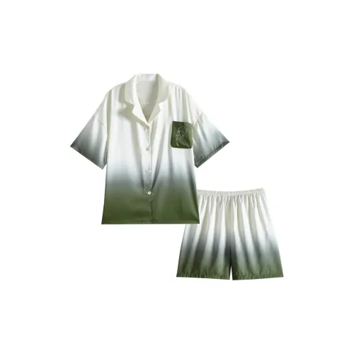 Dream Heart Пижамный комплект женский зеленый