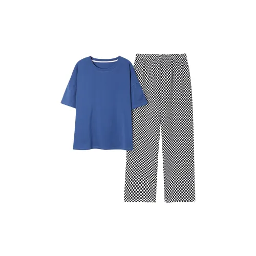 FOREVER 21 Пижамный комплект женский синий