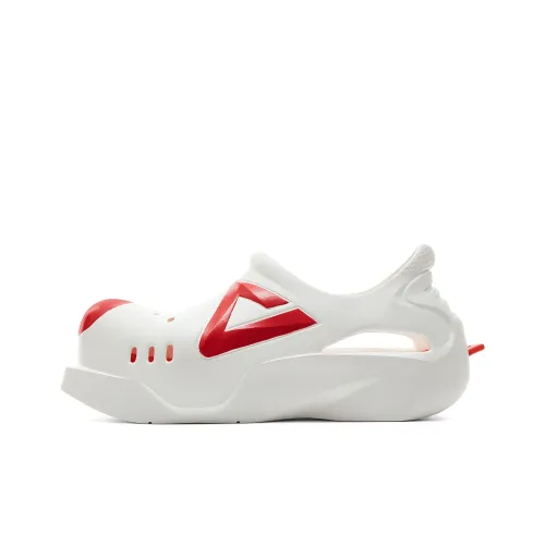 PEAK Taichi Doodle Обувь Сабо Мужской Айвори Красный