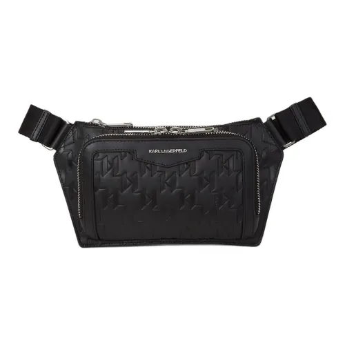 Karl Lagerfeld Корова Кожа Бананка Мужской Черный