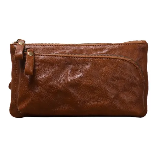 ROSEROOEN Сумка через плечо из натуральной коровьей кожи стандартная унисекс винтажный коричневый