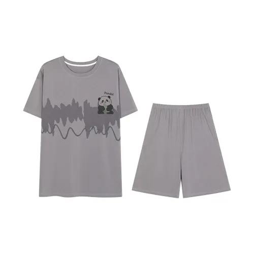 White Ran Пижамный комплект Мужской Серый